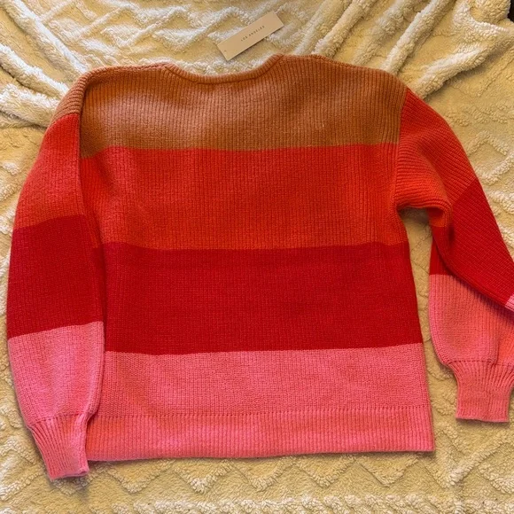 Timing Women's Colorblock Sweater - Pink, Red, and Brown - Picture 7 of 8